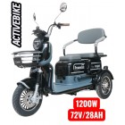 Електричний трицикл Corso Power Jet JT-712387 (1200W, 72V/28Ah) запас ходу 75 км.